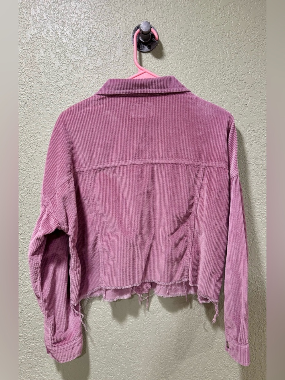 American Eagle Outfitters Dusty Mauve Corduroy Crop Jacket XS - Picture 5 of 5